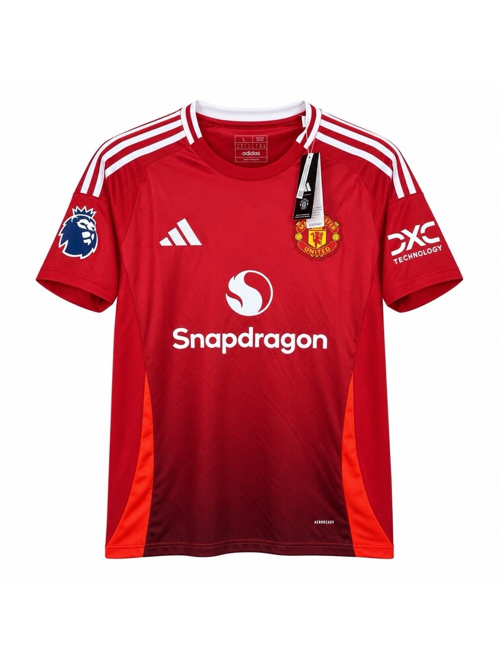 NWT adidas Manchester United 24/25 O Rahman #1 EPL Home Soccer Jersey L Custom
